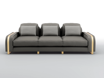 WAVE - 3 seater leather sofa by BRUNO ZAMPA - view 2